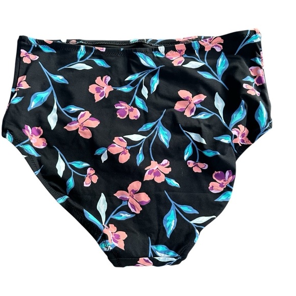 Lands End Floral Two-Piece Swim Suit, Bra 32DD, 34D, Pants Small - Picture 6 of 11